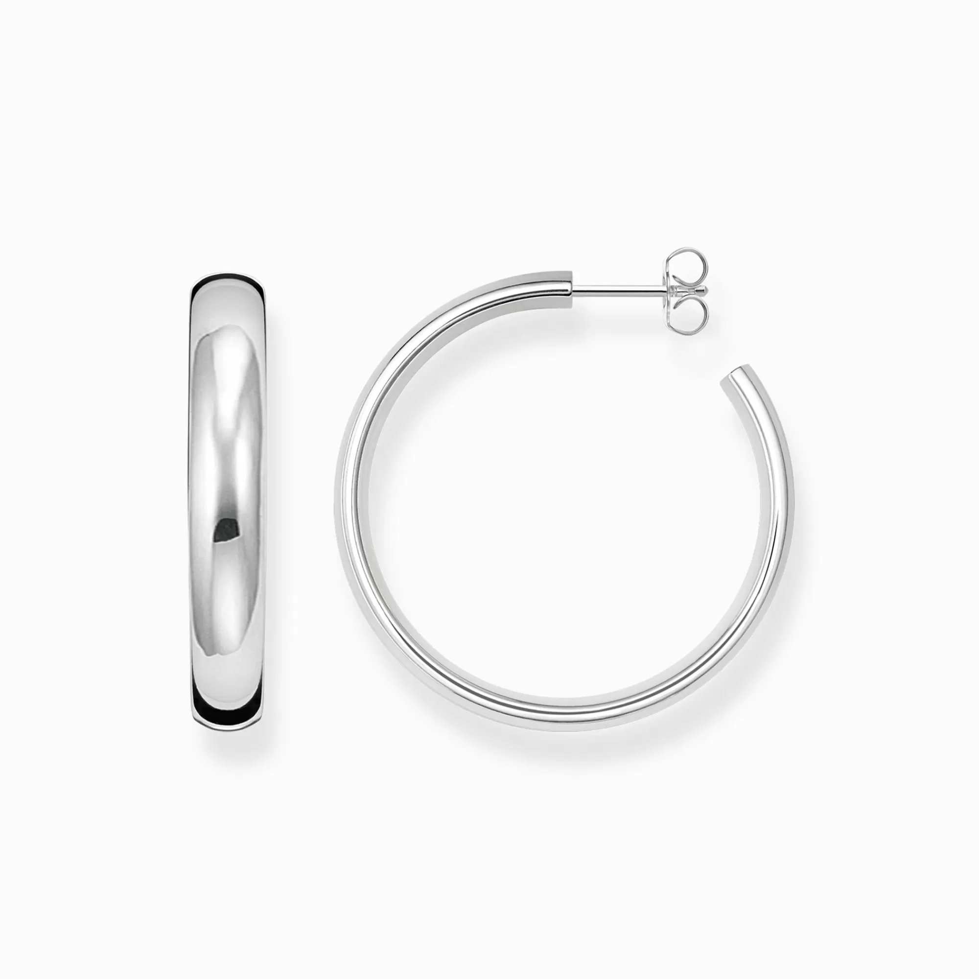 Hot THOMAS SABO Creolen Chunky mittelgroß Silber