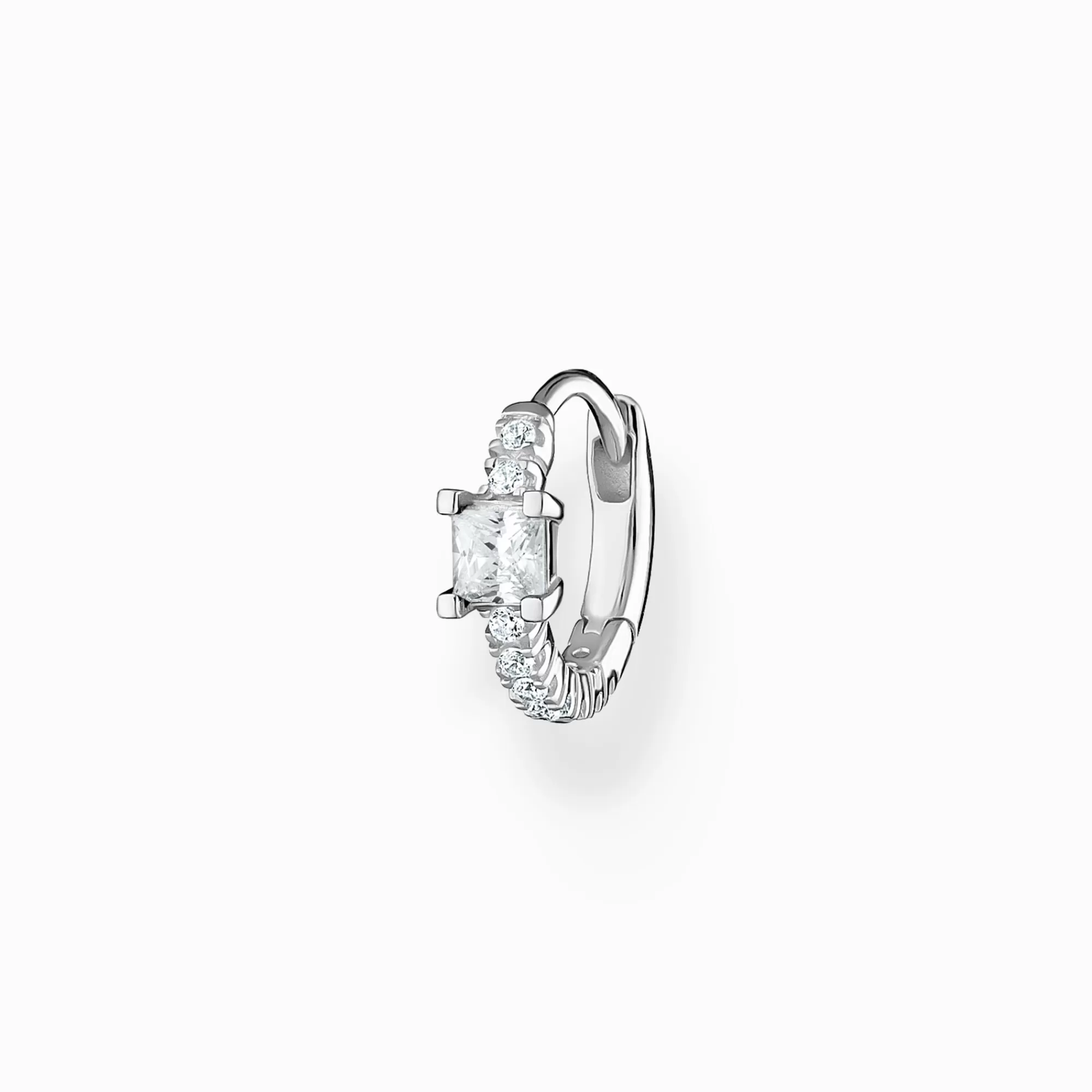 Flash Sale THOMAS SABO Einzel Creole mit weißen Steinen Silber