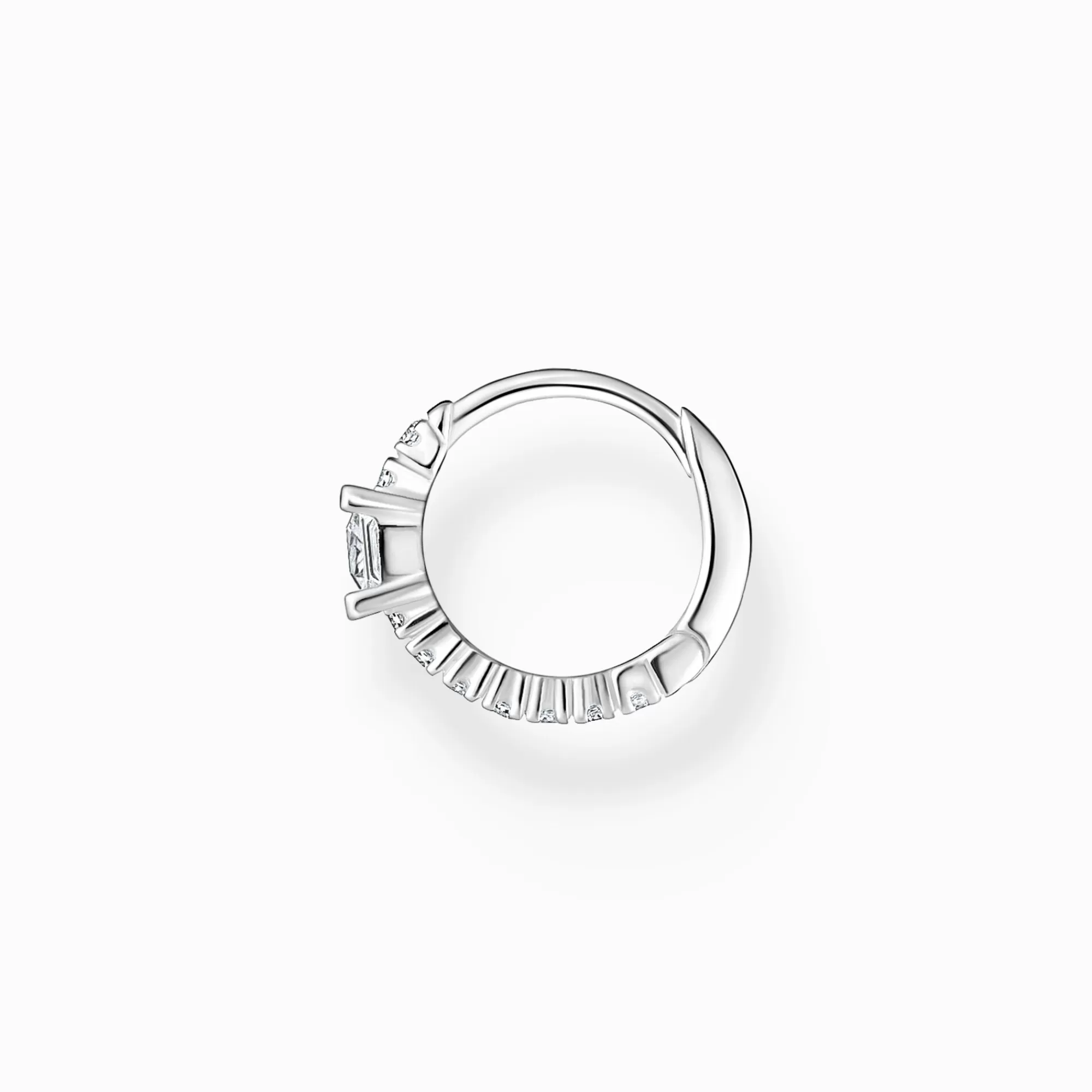 Flash Sale THOMAS SABO Einzel Creole mit weißen Steinen Silber