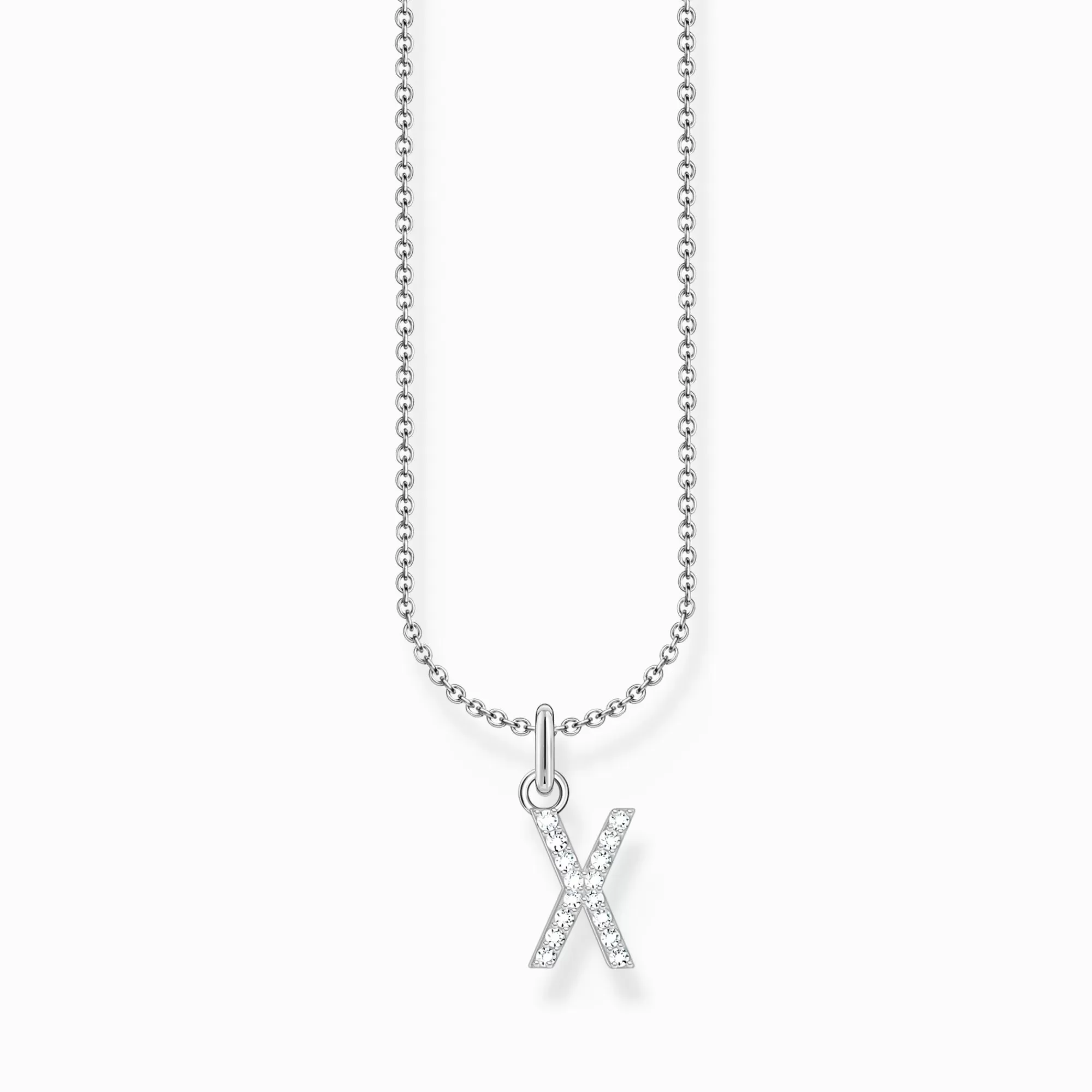 Hot THOMAS SABO Kette mit Buchstaben-Anhänger X Silber