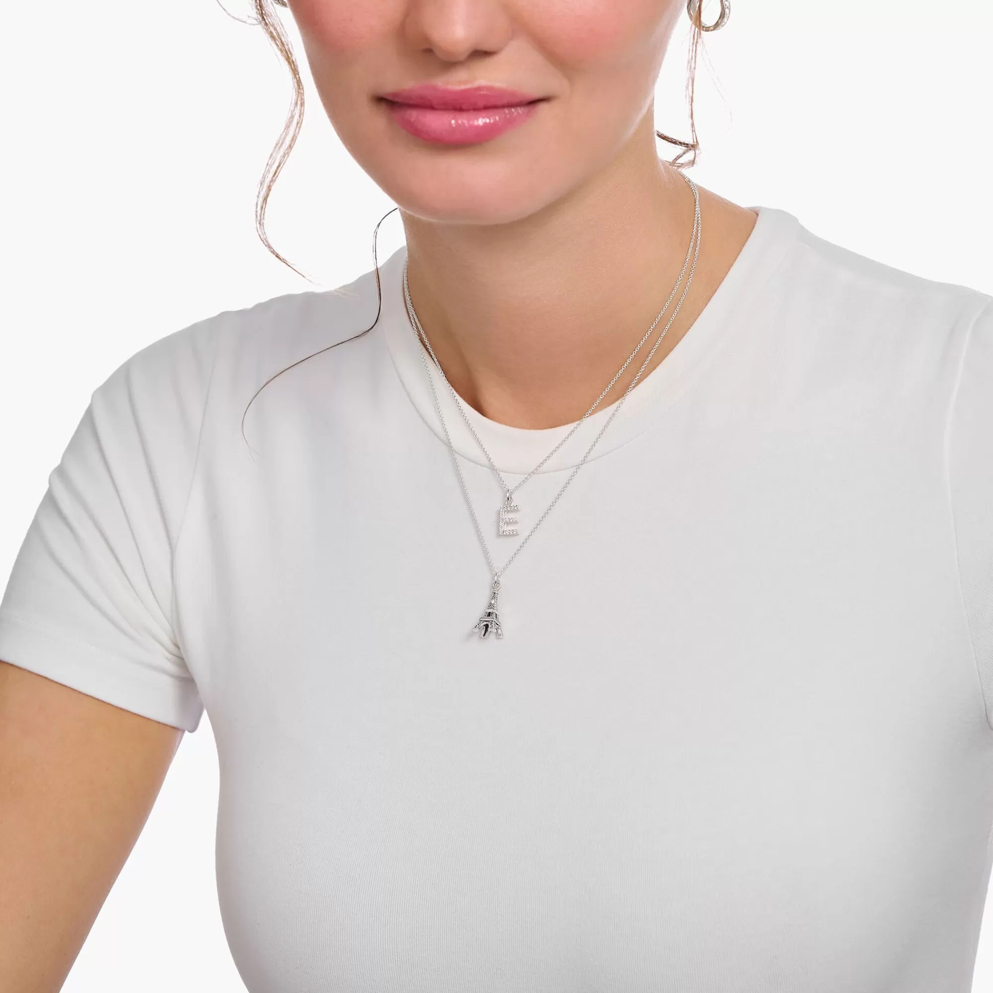 Hot THOMAS SABO Kette mit Buchstaben-Anhänger X Silber