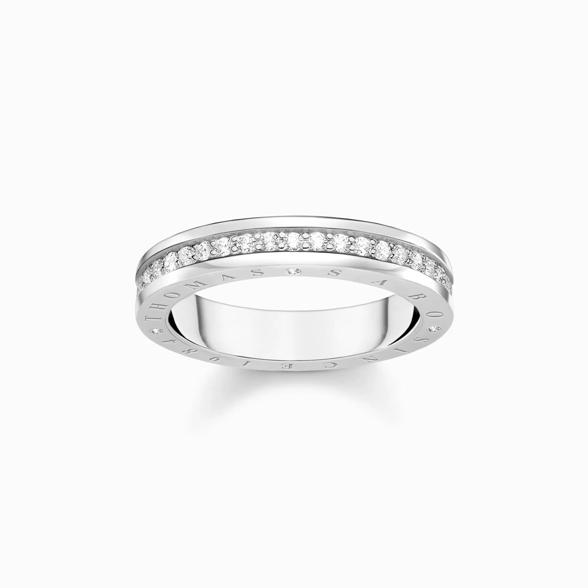Fashion THOMAS SABO Ring mit weißen Steinen Pavé Silber